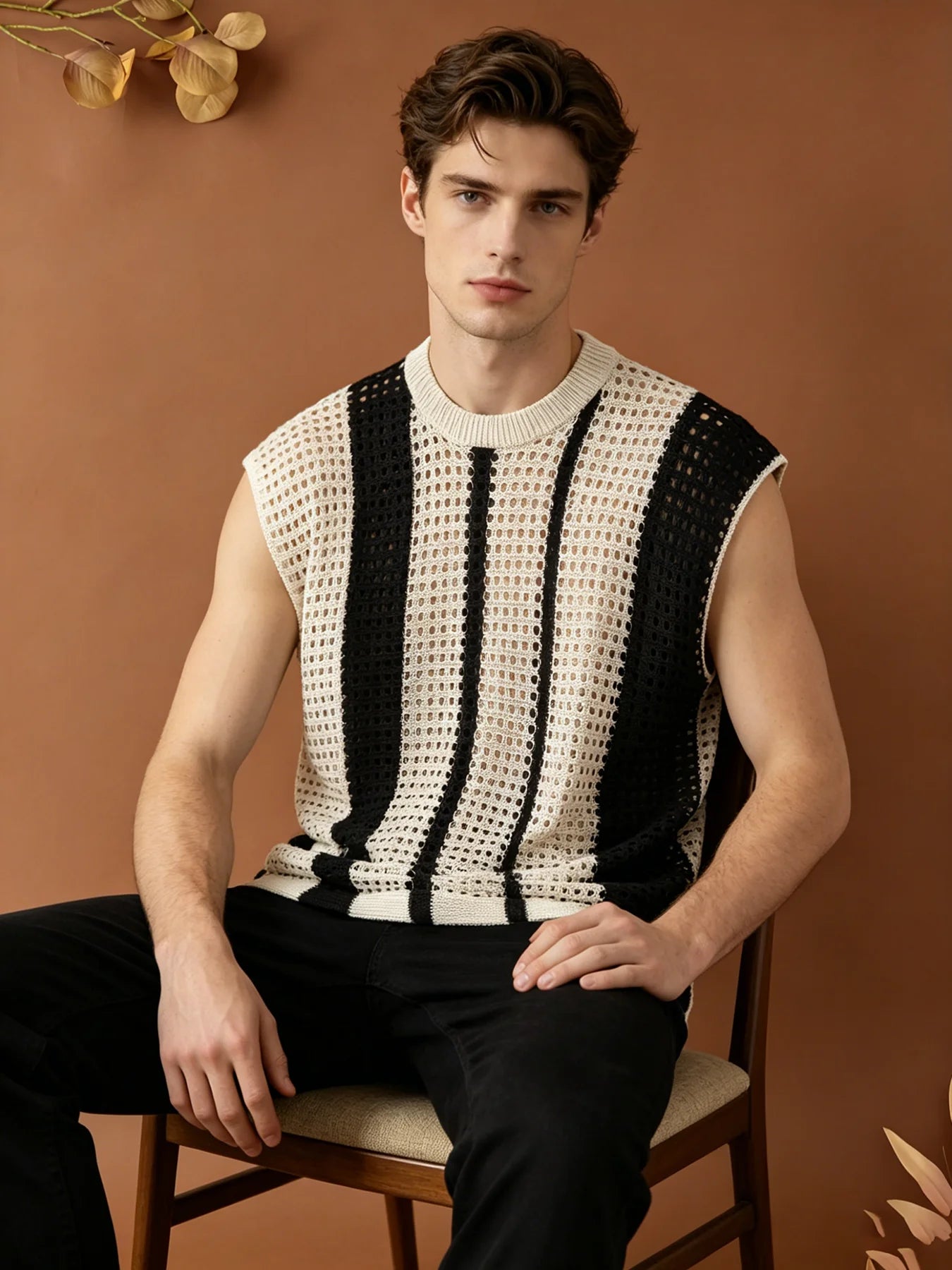 Men's Vertical Stripe Tank Top