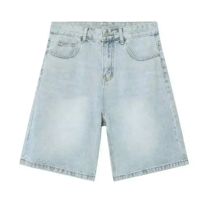 Men's Relaxed Fit Denim Shorts With Classic Five Pocket Style