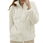 Women's Fleece Quarter Zip Pullover – Long Sleeve High Neck Sweatshirt