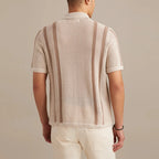 Textured Vertical Stripe Shirt Men