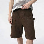 Men's Relaxed Fit Carpenter Pocket Denim Shorts