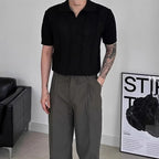 Men’s Relaxed Fit Knit Polo Top