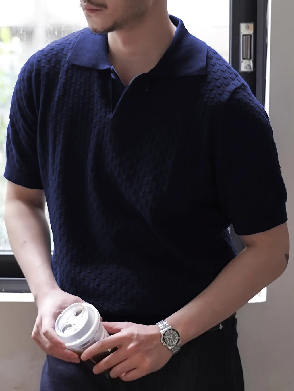 Ridge Textured Polo Shirt Men