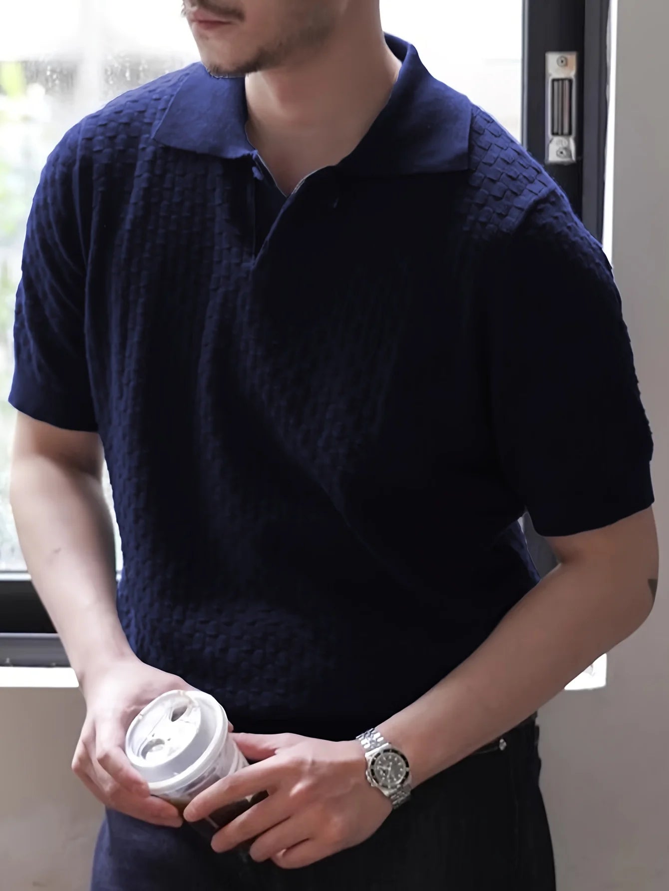 Ridge Textured Polo Shirt Men