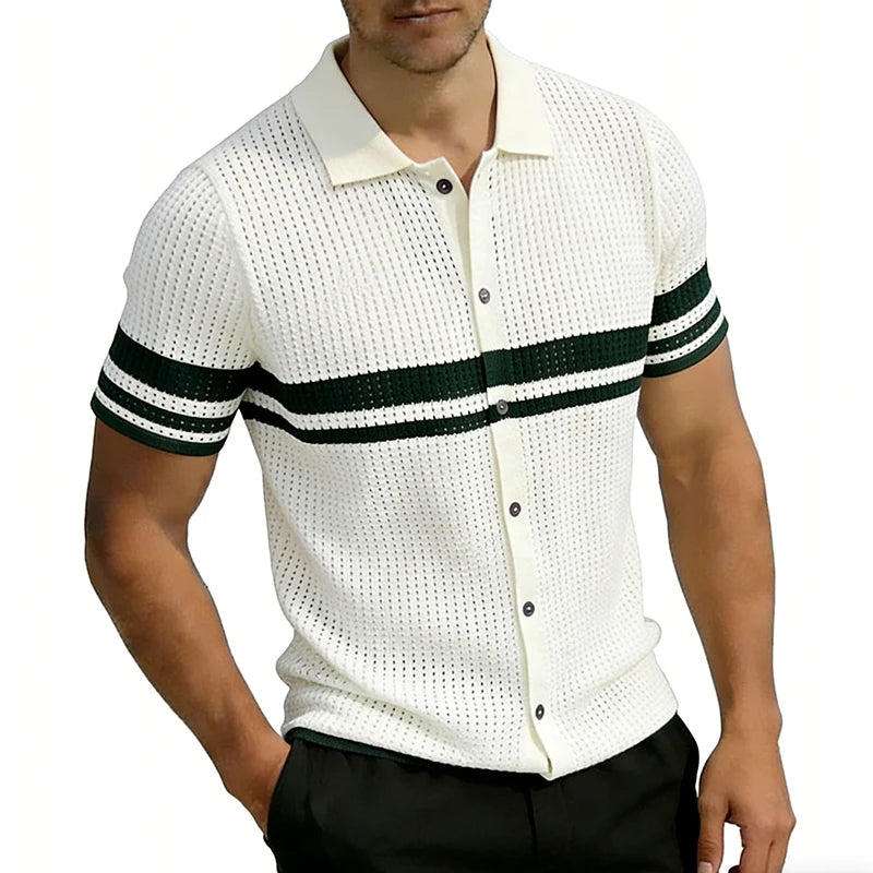 Men’s Contrast Trim Polo Shirt Men