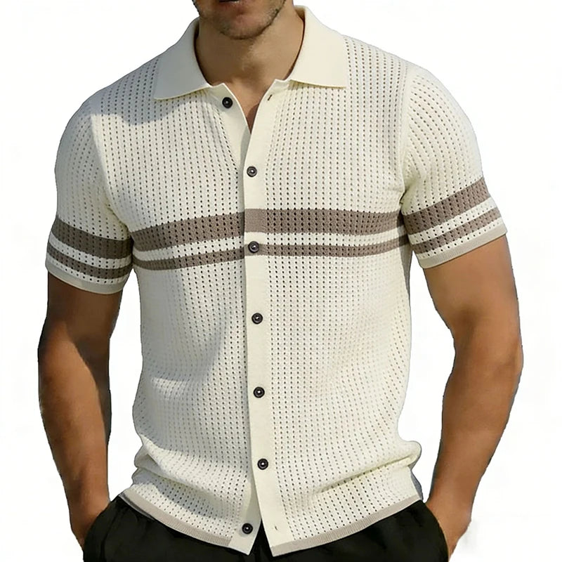 Men’s Contrast Trim Polo Shirt Men