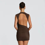 Women's Bodycon Mini Dress With Open Back