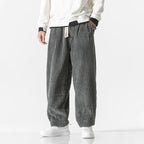 Men's Stripe Pants With Drawstring Waist