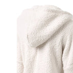 Women's Fleece Hooded Jacket – Full Zip Long Sleeve Winter Coat with Pockets