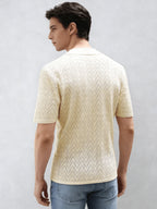 Men's Textured Button Front Shirt