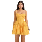 Sweetheart Fit Flare Mini Dress Women