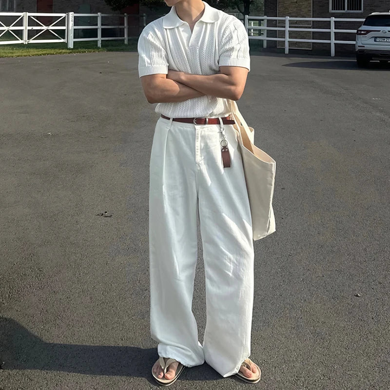 Men’s Relaxed Fit Knit Polo Top
