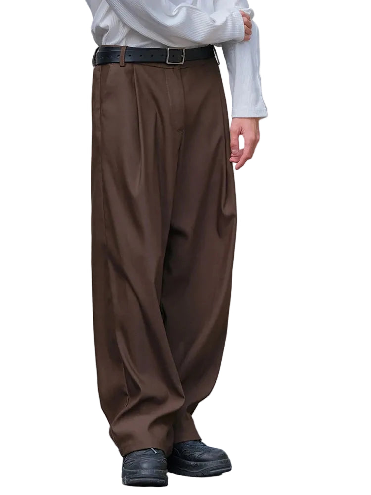 Men’s Pleated Front Loose Fit Pants