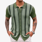 Classic Stripe Polo Shirt Men