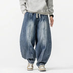 Men's Baggy Drawstring Wide Leg Jeans