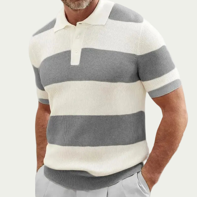 Men’s Classic Stripe Polo Short Sleeve Main image