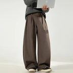 Loose Fit Pleated Wide Leg Pants