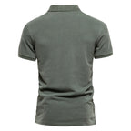 Men's Everyday Short Sleeve Polo Shirt with Straight Hem Design