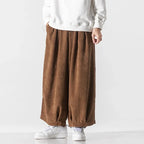 Men's Baggy Drawstring Wide Leg Pants
