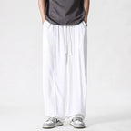 Men's Wide Leg Pull On Drawstring Full Length Pants