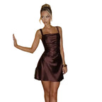 Women's Square Neck Slip Mini Dress