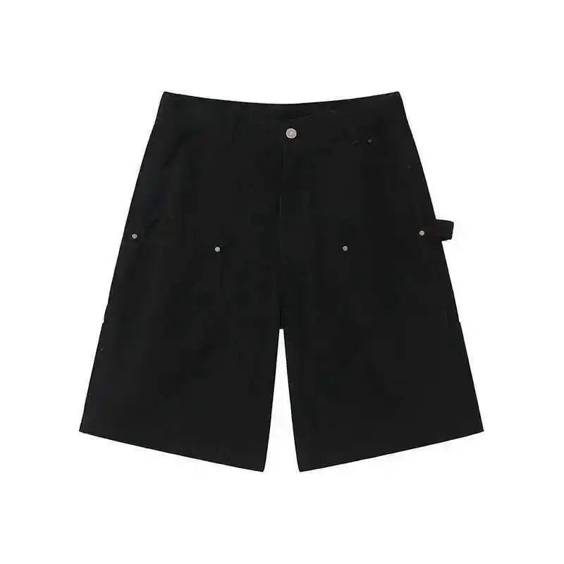 Men's Relaxed Fit Carpenter Pocket Denim Shorts