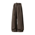 Loose Fit Pleated Wide Leg Pants
