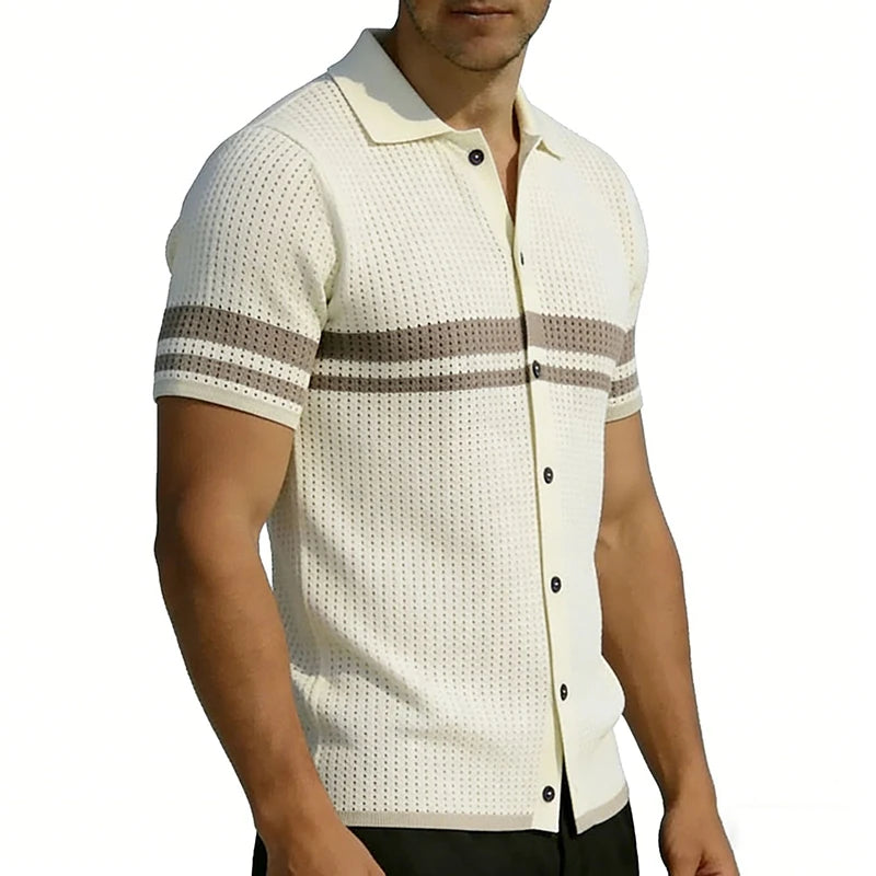Men’s Contrast Trim Polo Shirt Men