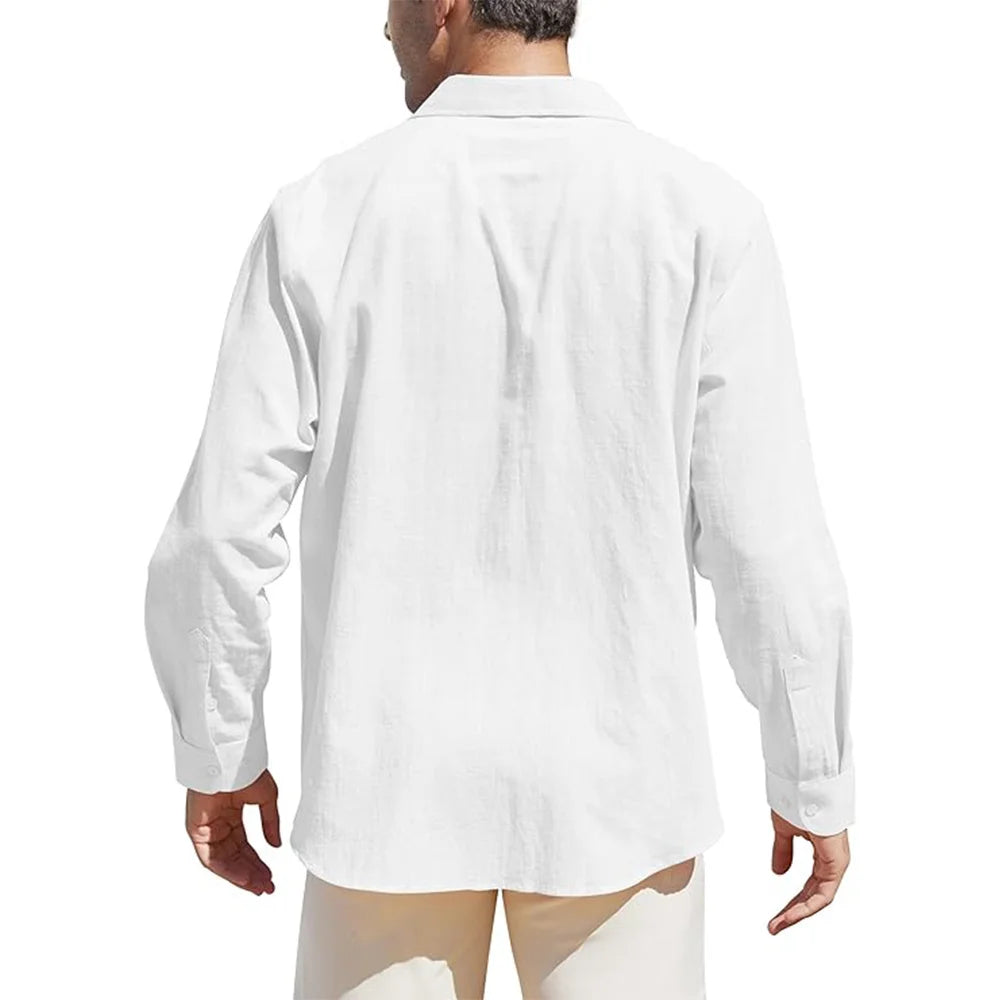 Classic Collar Button Front Dress Shirt