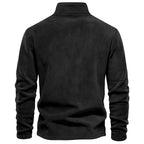 Men's Quarter-Zip Pullover Sweatshirt – Long Sleeve Mock Neck Jumper Top