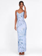 Spaghetti Strap Floral Long Dress