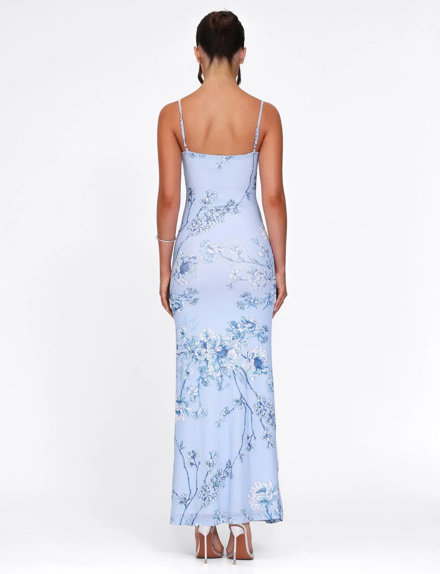 Spaghetti Strap Floral Long Dress