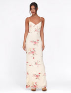 Spaghetti Strap Floral Long Dress