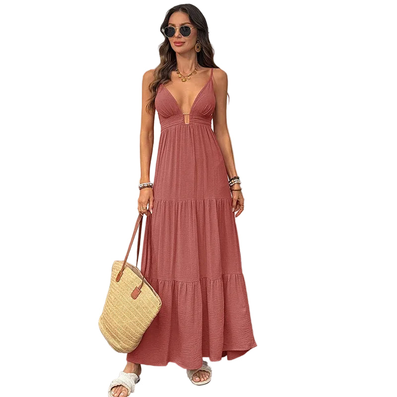 Women's Backless Strap Maxi Dress Main image