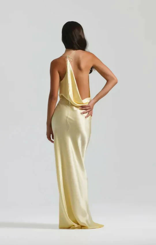 Sleeveless Draped Maxi Dress Women