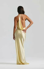Sleeveless Draped Maxi Dress Women