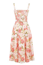 Sleeveless Floral Fit and Flare Dress