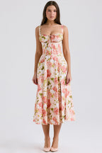 Sleeveless Floral Fit and Flare Dress