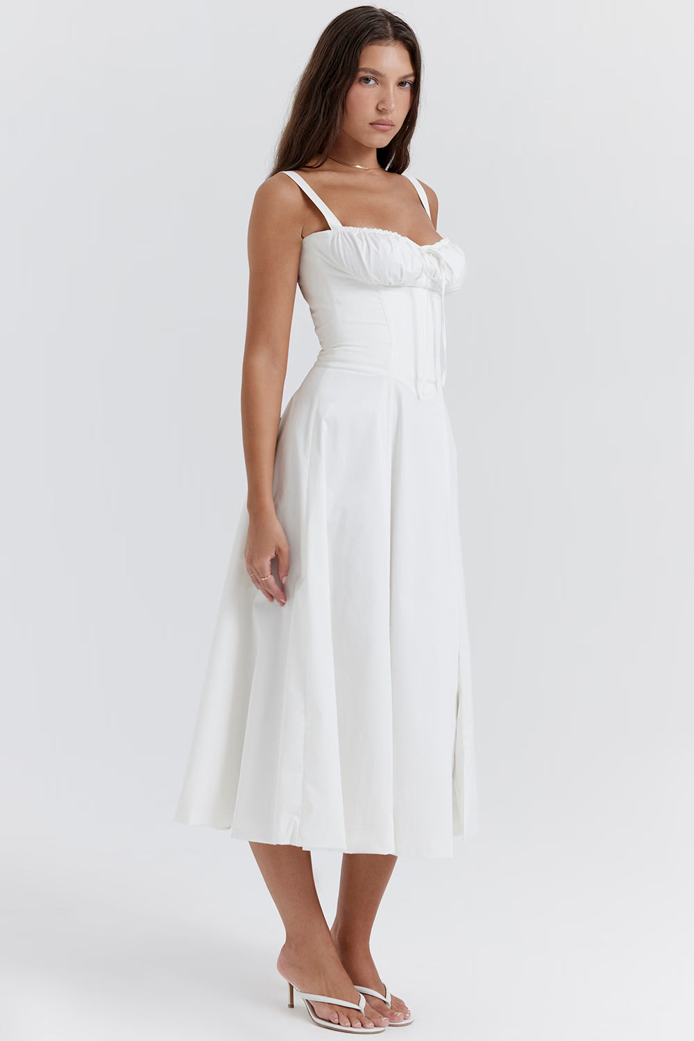 Bustier Bodice Midi Dress For Women