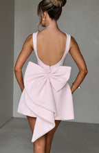 Round Neck Fit And Flare Mini Dress