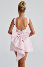 Round Neck Fit And Flare Mini Dress