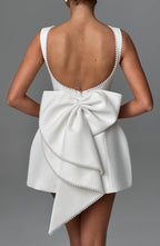 Round Neck Fit And Flare Mini Dress