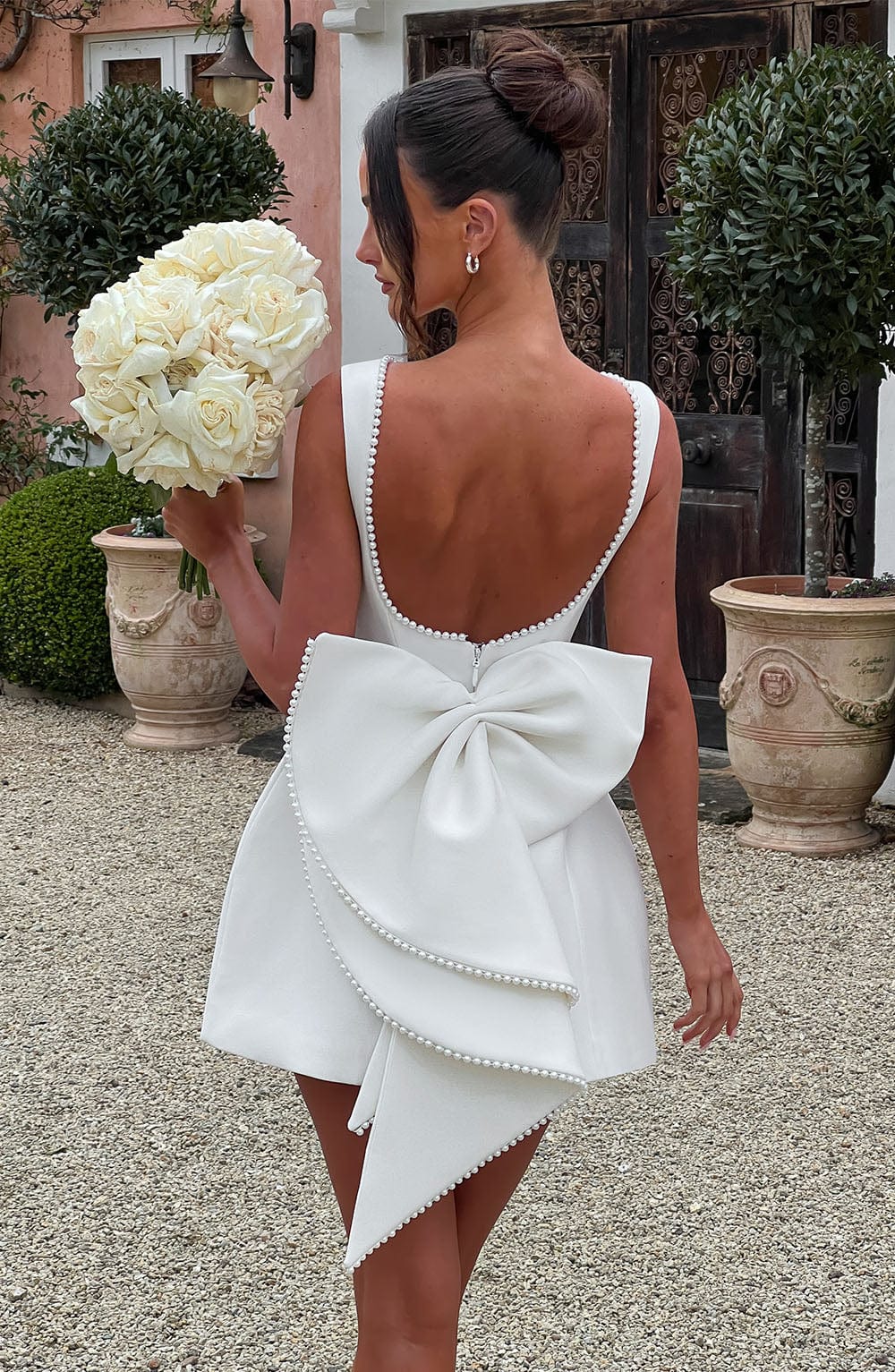 Round Neck Fit And Flare Mini Dress