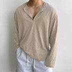 Casual Drop Shoulder Long Sleeve Top