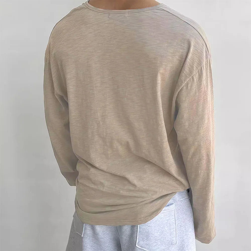 Casual Drop Shoulder Long Sleeve Top