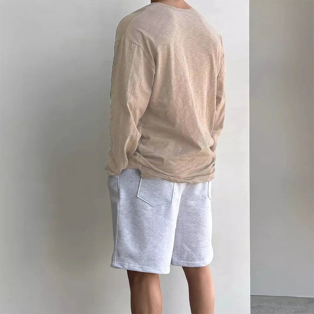 Casual Drop Shoulder Long Sleeve Top