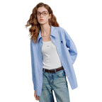 Checkered Oversized Button Down Casual Shirt