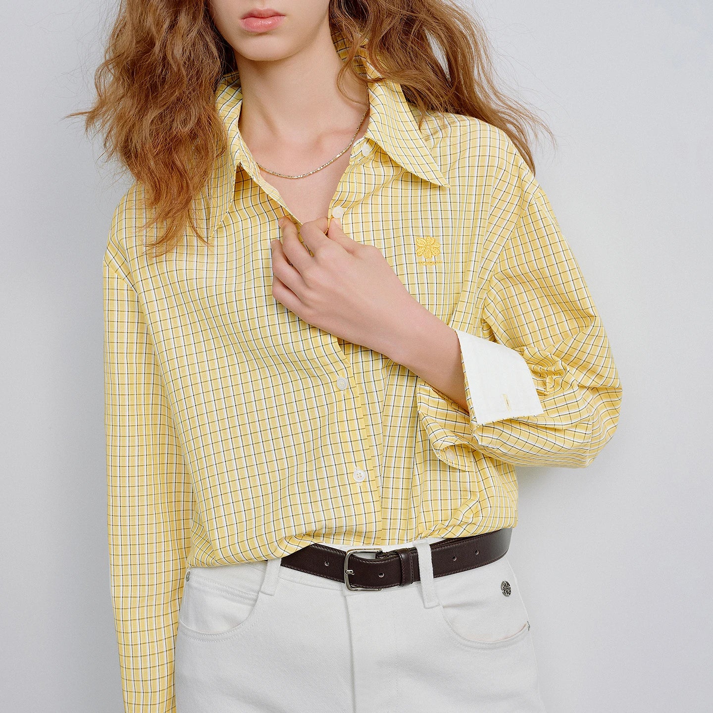 Checkered Oversized Button Down Casual Shirt