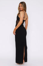 Women's Sheer Mesh Cutout Bodycon Maxi Dress