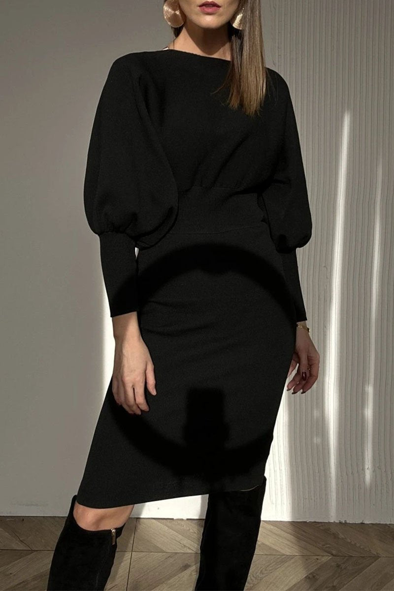 Long Sleeve Pencil Midi Dress For Women